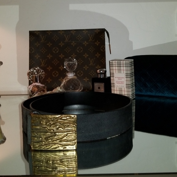 Gucci Accessories - Vintage Gucci Suede Belt-  Authentic